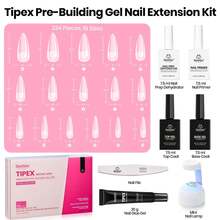 Beetles Tipex Lite Pre-Built Apex Nail Tips Kit, Stiletto Medium, With Tipex Nail Glue,  All-In-One Gel Nail Kit - Stiletto Long (Tipex Nail Kit With Primer) - View 6