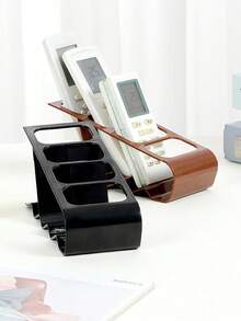 1pc Minimalist Practical Solid Color Air Conditioner Remote Control Storage Box, High-Quality Plastic Material Desktop TV Remote Organizer Box, Dust-Proof Tidy Storage Suitable For School, Office, Home, Bedroom, Living Room, Kitchen, Travel, Essential Household Item, New Year, Valentine's Day, Mother's Day, Father's Day, Graduation, Back To School Gift - Multicolor - View 4