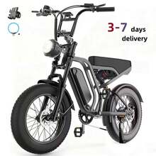 Adult Electric Bicycle, 20-Inch Wide Tires, 48-Volt 15 Ah Battery, Rated Power 750W, Maximum Range 29-39 Miles, Maximum Load Capacity 330 Lbs. - 加 - 查看 1