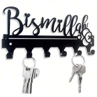 رف حامل مفاتيح مزين للتثبيت على الحائط، مناسب لمدخل المنزل والمطبخ، ديكور حائط، حامل مفاتيح، ملحق تخزين المنزل والمطبخ