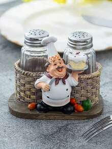 Simple And Modern Creative Resin Craft Ornaments, Cute Chef Pepper Shaker - Multicolor - View 1