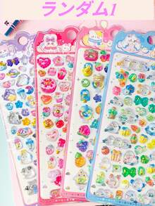 Bộ sticker 3D hình động vật hoạt hình dễ thương, chủ đề bữa sáng và nhân vật Kawaii Nhật Bản, chống thấm nước, thích hợp cho sổ tay, album, ốp điện thoại, đồ thủ công DIY, bộ quà tặng văn phòng phẩm, phù hợp cho trẻ em. - Nhiều màu - Xem 11