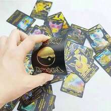 pokemon Bộ 55 thẻ chữ cái mạ vàng tiếng Anh/Tây Ban Nha/Pháp/Đức, dòng Metallic Fire Dragon Vmax GX, bao bì nhiều màu. - Nhiều màu - Xem 11