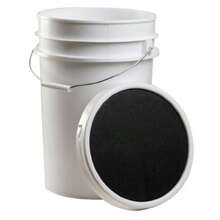 Champion Sports - cubeta de béisbol con Tapa de Asiento Suave - Blanco - Ver 1