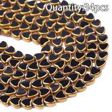 1颗时尚长方形心形和钻石形玻璃刻面水晶珠，金边米珠，DIY串珠手链、项链、耳环饰品配件 - DIY - 查看 41