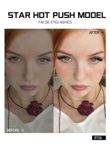 GROINNEYA 9 Pairs Half Lashes Create Eye Elongated False Eyelashes Wispy Fluffy Half-Strip Eyelashes Criss-Cross Mange Lashes Natural Look Fake Lashes Soft Volume 3d Mink Lashes,Eyelash Extension Suitable For Cosplay,Daily Use And Date-Makeup. - View 3