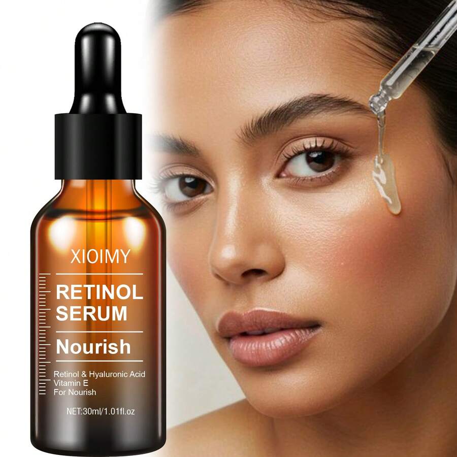 Xioimy 30毫升视黄醇和玻尿酸面部精华液，滋养保湿，长效补水，柔嫩细致肌肤，适合干性肌肤，面部护理 - 數量 - 查看 1