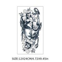 Tatuaj temporar (braț de gheișă), tatuaj temporar pe bază de plante, tatuaj temporar realist și de lungă durată, rezistent la apă și la zgârieturi, durează 7-15 zile - Crăciun - Vizualizare 2