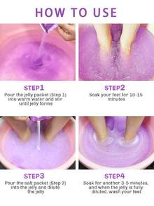 玫瑰薰衣草水晶泥足浴盐 足浴 足疗 足部护理 家用啫喱 SPA去角质 100克 - 薰衣草 - 查看 6