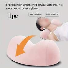 1pc Ergonomic Neck Pillow - Ergonomic Neck Support Pillow With Human Body Curve Design, Hand Wash - Multicolor - View 9