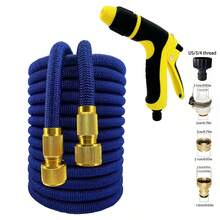 1pc High Pressure Car Wash Water Gun Set, Retractable Garden Magic Hose, Watering Hose - B - View 11