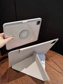 Magnetic Detachable Tablet Protective Case, Suitable For IPad A16, 3+Y Folding Design With Pen Slot, Transparent Acrylic Bottom Shell, Fits IPad 10th Gen, Also Fits IPad Pro 11" (2020/2021/2022), IPad Air 11" (M2), IPad Air 11" (M3), IPad Mini 7/6", Multi-Angle Stand, Smart Sleep/Wake Function, Also Fits IPad 9th Gen - Magnetic Bottom Shell - View 35