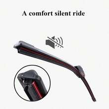 1pc Universal Frameless Dual Rubber Wiper Blade 13"14"16"18"19"20"21"22"24"26"28" Car Windshield Wiper Blade Replacement - 1PC - View 4
