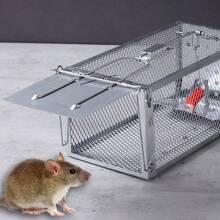Durable Metal Rat Cage Trap, Effective Mouse Catcher For Home & Garden - A - View 9