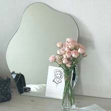 Chic Full-Length Floor Mirror With Stand - Perfect For Bedroom & Bathroom, Glass Surface, No Power Needed - Silver - View 7