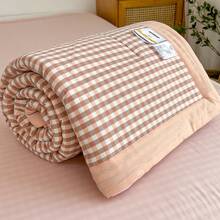 1件轻薄透气格子被，夏季降温毯，空调毯（不含枕套和床单），多种颜色可选，柔软透气，适合卧室、客房、旅行，现代风格，易于打理，可机洗。 - 玉小格 - 查看 4