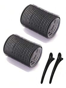 40件套自粘卷发器套装,含24个卷发器和16个夹子,沙龙级品质,适合DIY美发造型,无需加热 - 彩色 - 查看 14