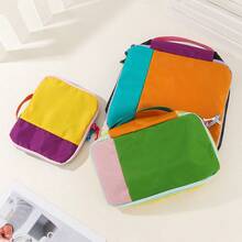 3pcs/Set New Thickened Spring/Summer Dopamine Packing Cubes, Fashion Travel Luggage Organizer, Casual Toiletry Bag, 3 Sizes For Flexible Storage, Breathable Mesh Design, Smooth Zipper, Stylish Colors, Suitable For Packing Clothes/Underwear, Great Gift For Family, Lover And Friends Toiletries Bag Wash Bag Large Capacity Shower Bag For Women Mothers Day Gift Teacher Gift Cruise Essentials Travel Essential - Multicolor - View 4