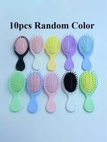 1个/5个/10个装 马卡龙气垫美发梳，小巧便携按摩美发梳，可爱气垫梳，气垫刷，美发梳 - 彩色 - 查看 1