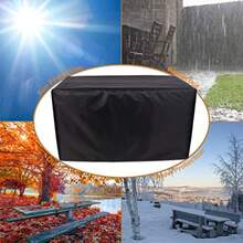 20x20x20in Heavy Duty Rectangle 420D Oxford Fabric for Outdoor Veranda Dining Table and Chairs Sofa - como en la foto - Ver 2