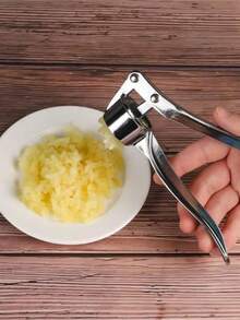 1/2件装金属蒜蓉压榨器，专业手动蒜蓉器，蒜姜压榨器，蔬菜切碎器/蒜蓉器和去皮器/调味料和香料工具/家居必备/厨房配件 - 大蒜壓榨 - 查看 6