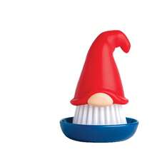 1 pieza Cepillo de cocina con forma de bigote de colores múltiples, cerdas duraderas para limpiar platos, herramienta de cocina divertida, cepillo para verduras, regalo práctico y lindo - Cepillo para lavar platos enano - Ver 6