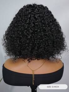 Jessie's Wig 无胶预剪蕾丝假发 即戴即用 螺旋卷 4x4 预剪蕾丝假发 短波波头 100% 真人发 - SNatural - 查看 4