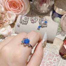 Women Jewelry Sets - Ring 0510 Aquamarine - View 12
