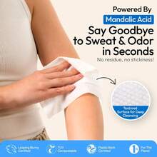 Acidified Deodorant Wipes For Women - 30 Count - Variety Pack – Hypoallergenic, PH Balanced Whole Body Wipes - Plastic-Free, Exfoliating & Advanced Odor Control Underarm Body Wipe - 混合裝(無香型,海風香型) - 查看 7
