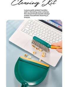 Small Broom And Dustpan Set For Home Use, Children's Desktop, Children's Cleaning Broom, Mini Garbage Shovel Broom - A - View 4