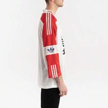 Adidas Blueliner Trefoil Mesh Three-Quarter Sleeve T-Shirt White Red Tops Men - Multicolor - View 7