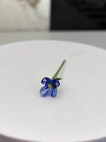 玻璃花盆家居裝飾，小花瓶馬蹄蘭鬱金香人造植物花禮，玻璃花束，(手工製作，顏色與尺寸略有差異) 適用於情人節、父親節、母親節、教師節、復活節、婦女節 - 彩色 - 查看 30
