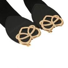 Women's Elastic Waist Metal Heart Design Dress, Autumn/Winter Fashion Stretchy Waistband, Suitable For Dance Skirt And Long Dress, Slimming - Multicolor - View 8