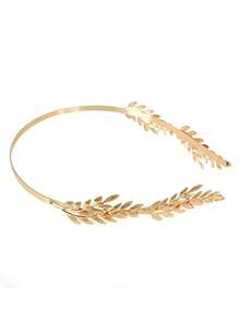 1 pieza Diadema con hoja dorada - Diseño elegante de hoja con tono dorado y patrones intrincados, accesorio para el cabello liviano y sin electricidad para fiestas, cosplay, cumpleaños y celebraciones festivas, accesorios para el cabello, hermosos regalos para el Día de la Madre - Multicolor - Ver 6