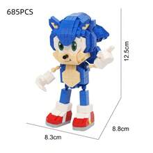 Small Building Blocks Toy Cartoon Anime Character Brick Assembly Toy Model Gift Kawaii Character Room Decoration Halloween Decoration Birthday Gift Desktop Ornaments Lilo And Stitch Halloween Birthday Gift Christmas - Multicolor - View 3