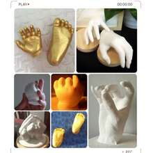 Crea un recuerdo duradero con este set de modelo de mano 3D para parejas ¡Regalo del Día de San Valentín! - Multicolor - Ver 6