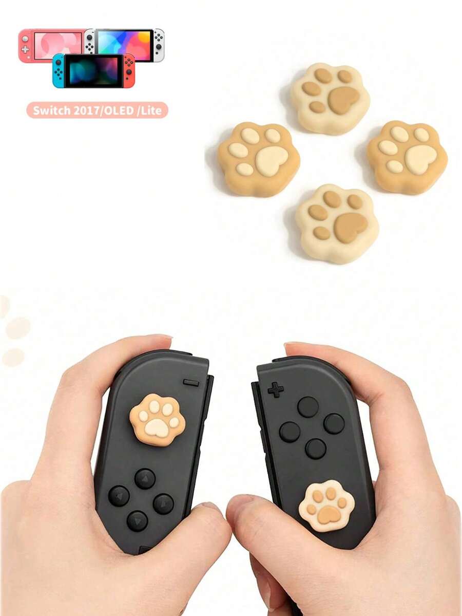 GeekShare 4个猫爪造型按键盖，兼容Switch 2017/OLED/Lite - 查看 1