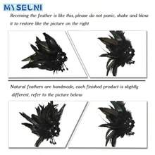 YQQ-2025 New Black Masquerade Masks For Women With Feathers - Womens Mascarade Venetian Mask For Masquerade Party Mardi Gras Halloween Cosplay Prom Christmas1022 - Đen - Xem 3