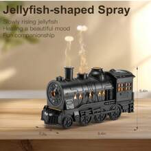 Train-Shaped USB Essential Oil Diffuser With Night Light Aromatherapy Machine Cold Mist Dual Spray Mode Suitable For Home Office Hotel - Mist - View 5