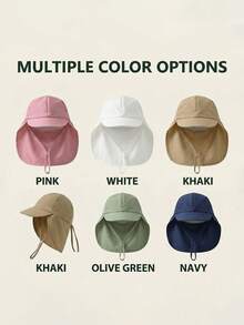 1-4Y Popular Outdoor Unisex Baby European And American Cape Sun Hat Children's Sun Protection Hat Toddler Sun Hat - 1PC - View 1