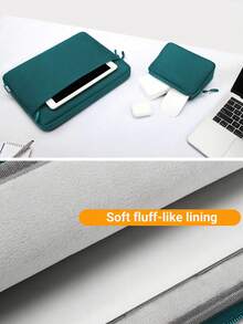 TECOOL 13.3-16英寸笔记本电脑保护套，兼容MacBook Air Pro、HP等机型，防震防水，带配件袋 - 水鴨藍 - 查看 4