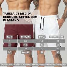 Kit Of 2 Men's Lightweight Tactel Shorts, Quick-Drying, Comfortable For Training And Everyday Wear - BORGOÑA/BLANCO - Ver 2
