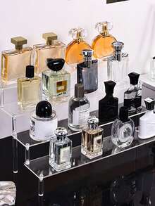 Acrylic Display Stand, Transparent Storage Staircase Display Rack, Figure Stand, Perfume And Jewelry Trapezoidal Organizer, Cake And Pastry Display Stand, Pisplay Stand - Clear - View 4