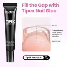 Beetles Tipex Lite Pre-Built Apex Nail Tips Kit, Stiletto Medium, With Tipex Nail Glue,  All-In-One Gel Nail Kit - Square Long 224pcs (Tipex Nail Kit) - View 5