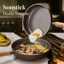 Pots And Pans Set Non Stick, 21PCS Cookware Set With Strainer Lid, Induction Cooking Set With Kitchen Utensils, Dark Green - View 3