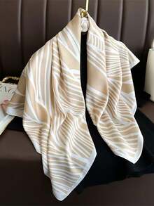 1pc Bandana Geometric Striped Headscarf,Beach,Holiday - Multicolor - View 5
