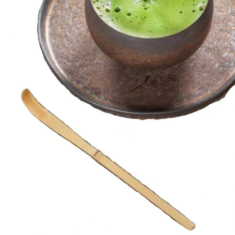 1pc Natural Bamboo Matcha Tea Accessories, Matcha Tea Spoon, Bamboo Tea Scoop For Song Dynasty Tea Ceremony, Japanese Tea Ceremony Supplies, Back To School Season - One Tea Spoon - View 1