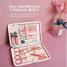 Set de Manicura y Pedicura Profesional 22 en 1 - Rosa Pálido - Ver 8