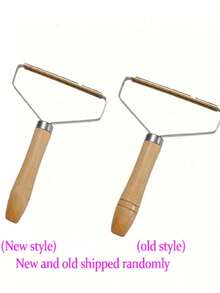 1pc Manual Lint Remover, Sweater Brush With Wooden Handle, Fabric Trimmer, Pet Hair Cleaning Brush For Cats And Dogs, Grooming Tool - Multiple Styles - View 6