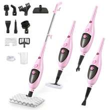 Steam Mops for Floor Cleaning Steam mop for Hardwood Floors with Adjustable Steam and Double-Sided Pads Floor Steamer for Laminate Floor Tiles Grout Furniture 400ML Tank - Ver 1